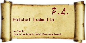 Peichel Ludmilla névjegykártya